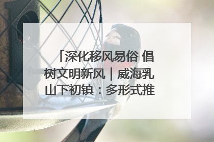 深化移风易俗 倡树文明新风｜威海乳山下初镇：多形式推进移风易俗 共筑文明和谐新风尚