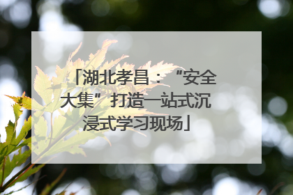 湖北孝昌：“安全大集”打造一站式沉浸式学习现场