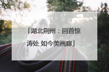 湖北荆州：回首惊涛处 如今美画廊