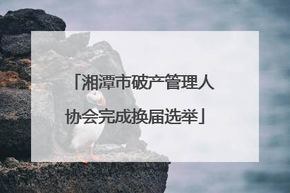 湘潭市破产管理人协会完成换届选举