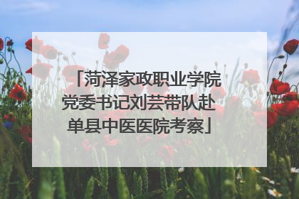 菏泽家政职业学院党委书记刘芸带队赴单县中医医院考察