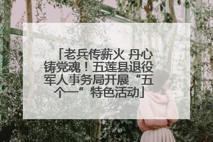 老兵传薪火 丹心铸党魂！五莲县退役军人事务局开展“五个一”特色活动