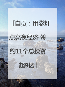 自贡：用彩灯点亮夜经济 签约11个总投资超9亿