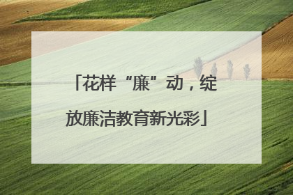 花样“廉”动，绽放廉洁教育新光彩