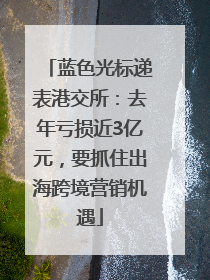 蓝色光标递表港交所：去年亏损近3亿元，要抓住出海跨境营销机遇