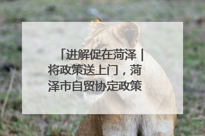 进解促在菏泽｜将政策送上门，菏泽市自贸协定政策专题宣讲会召开