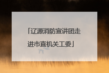 辽源消防宣讲团走进市直机关工委