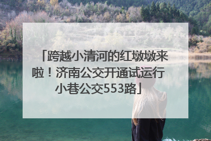 跨越小清河的红墩墩来啦！济南公交开通试运行小巷公交553路