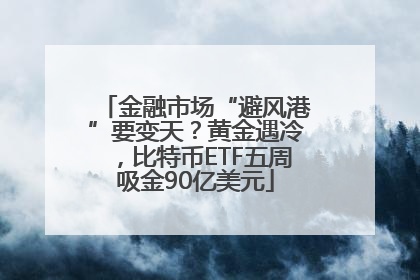 金融市场“避风港”要变天？黄金遇冷，比特币ETF五周吸金90亿美元