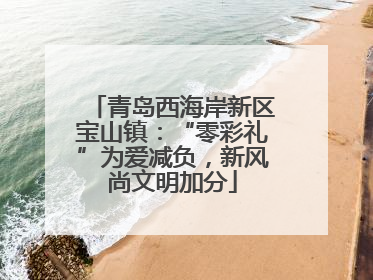 青岛西海岸新区宝山镇：“零彩礼”为爱减负，新风尚文明加分