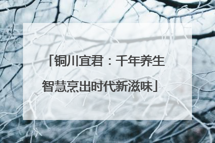 铜川宜君：千年养生智慧烹出时代新滋味