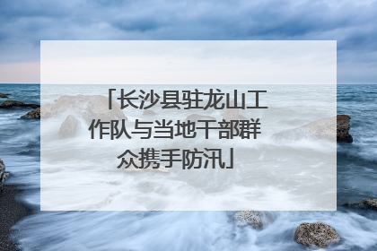 长沙县驻龙山工作队与当地干部群众携手防汛