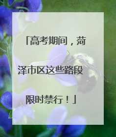 高考期间，菏泽市区这些路段限时禁行！