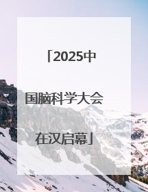 2025中国脑科学大会在汉启幕