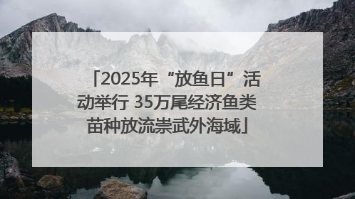 2025年“放鱼日”活动举行 35万尾经济鱼类苗种放流崇武外海域