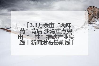 3.3万余亩“两味药”背后 沙湾重点突出“三性”推动产业实践丨新闻发布最前线