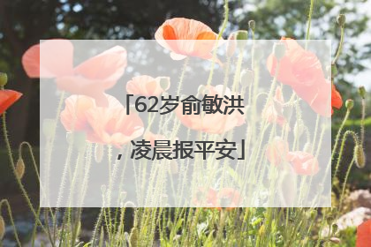62岁俞敏洪，凌晨报平安
