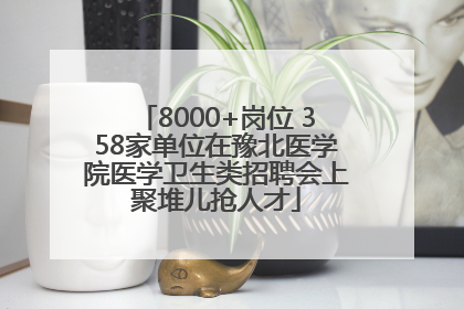 8000+岗位 358家单位在豫北医学院医学卫生类招聘会上聚堆儿抢人才