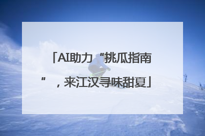 AI助力“挑瓜指南”，来江汉寻味甜夏