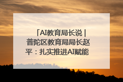 AI教育局长说 | 普陀区教育局局长赵平：扎实推进AI赋能教育，着力打造“适合教育”新体系